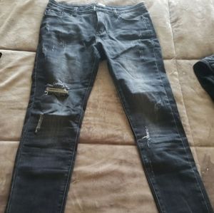 POL black distressed jeans size 11/9